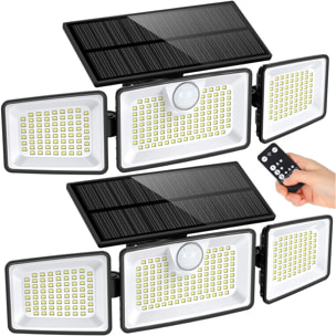 2 Projecteurs solaires sensor GLEAMAX