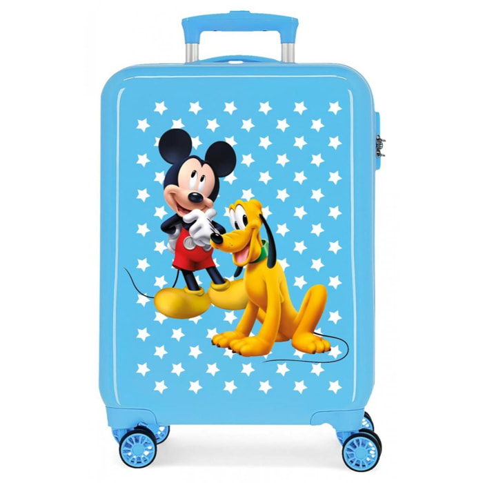 Trolley in ABS Mickey e Pluto Azzurro Lui Mickey Mouse Azzurro