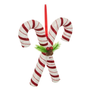 Suspension de sapin sucre d'orge double 30 cm