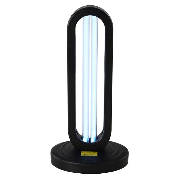 Lampe dsinfectante uvc avec ozone - noir - 38w