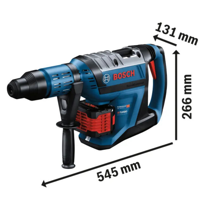 Perforateur SDS-Max BITURBO GBH18V-45 C - BOSCH - sans batterie - ni chargeur - coffret - 0611913000