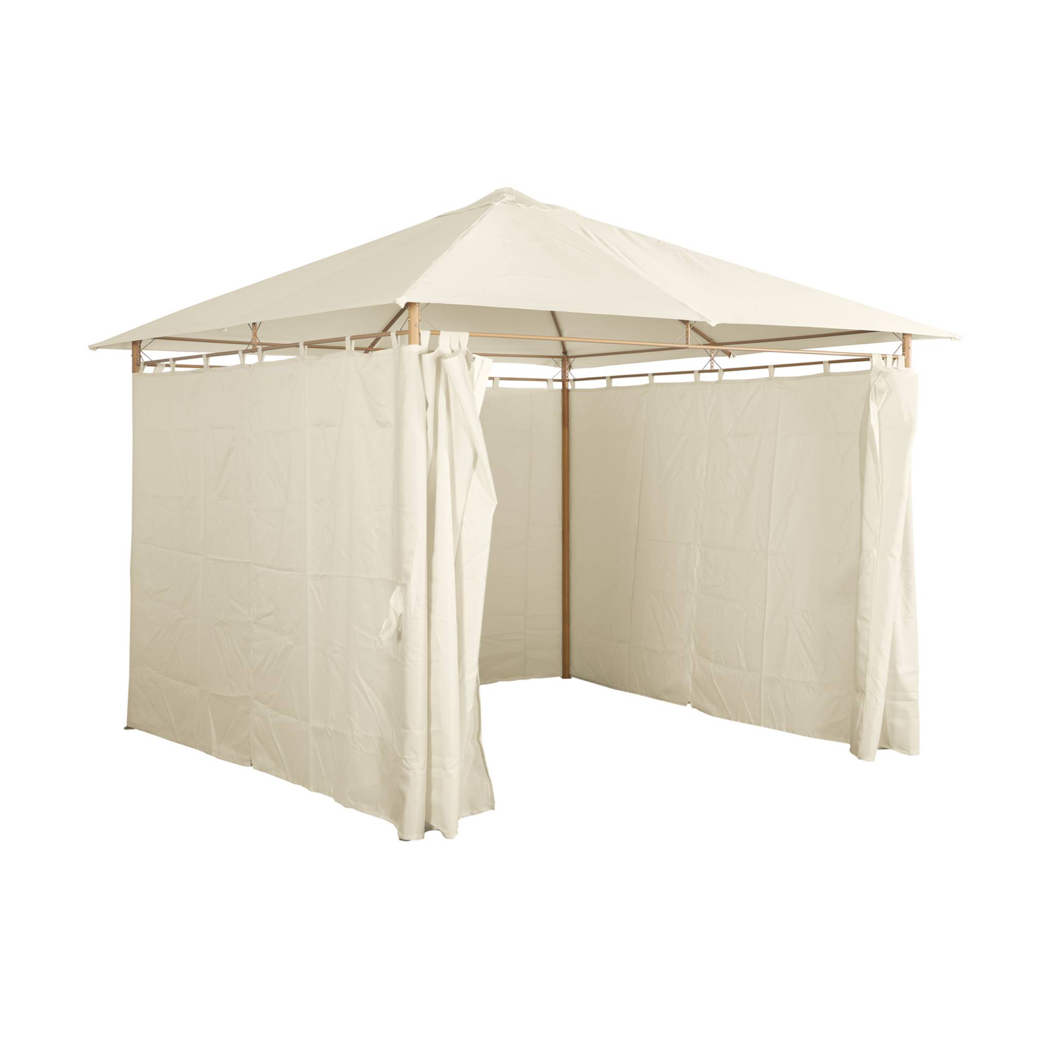 Tonnelle 3x3m avec rideaux ELUSA 3X3M