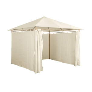 Tonnelle 3x3m avec rideaux ELUSA 3X3M