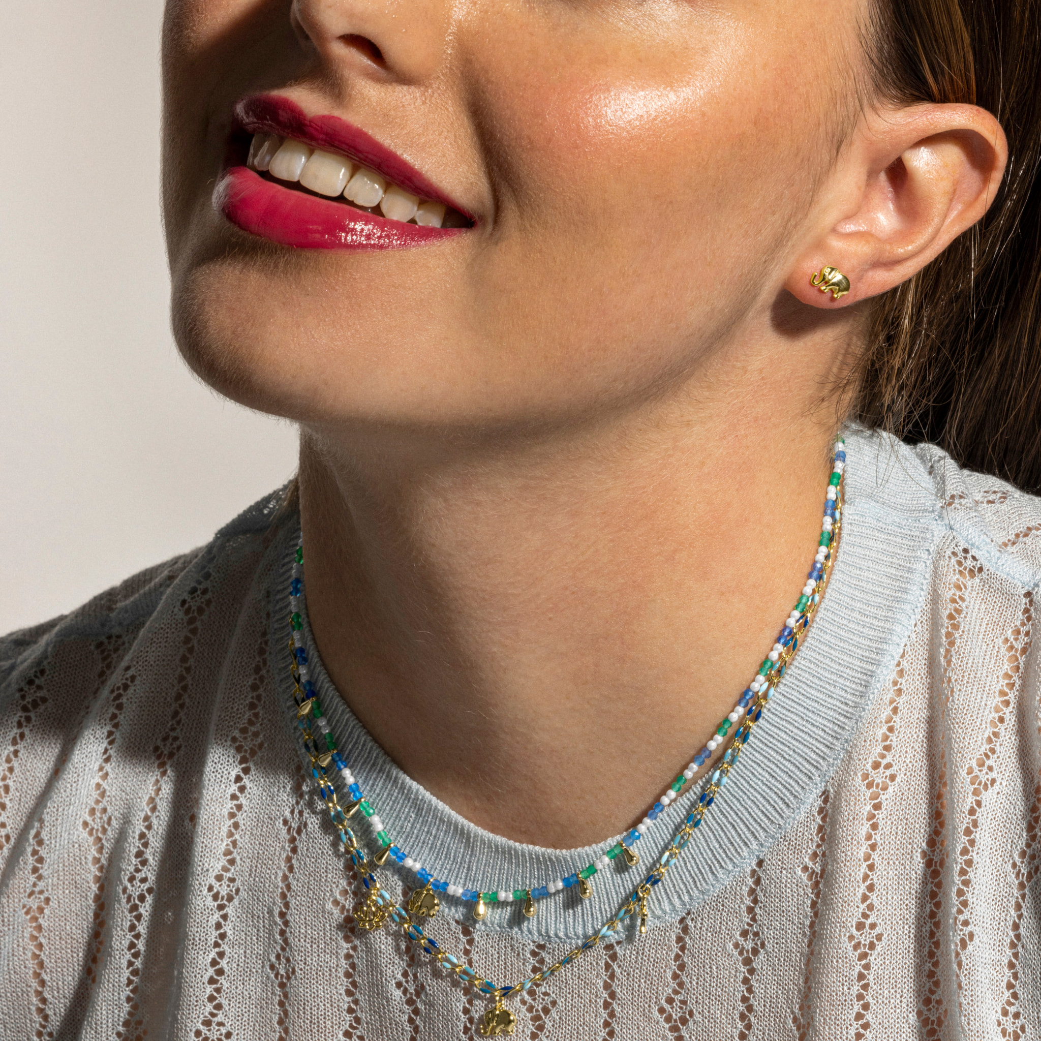 Collar Shione acabado oro amarillo 18k
