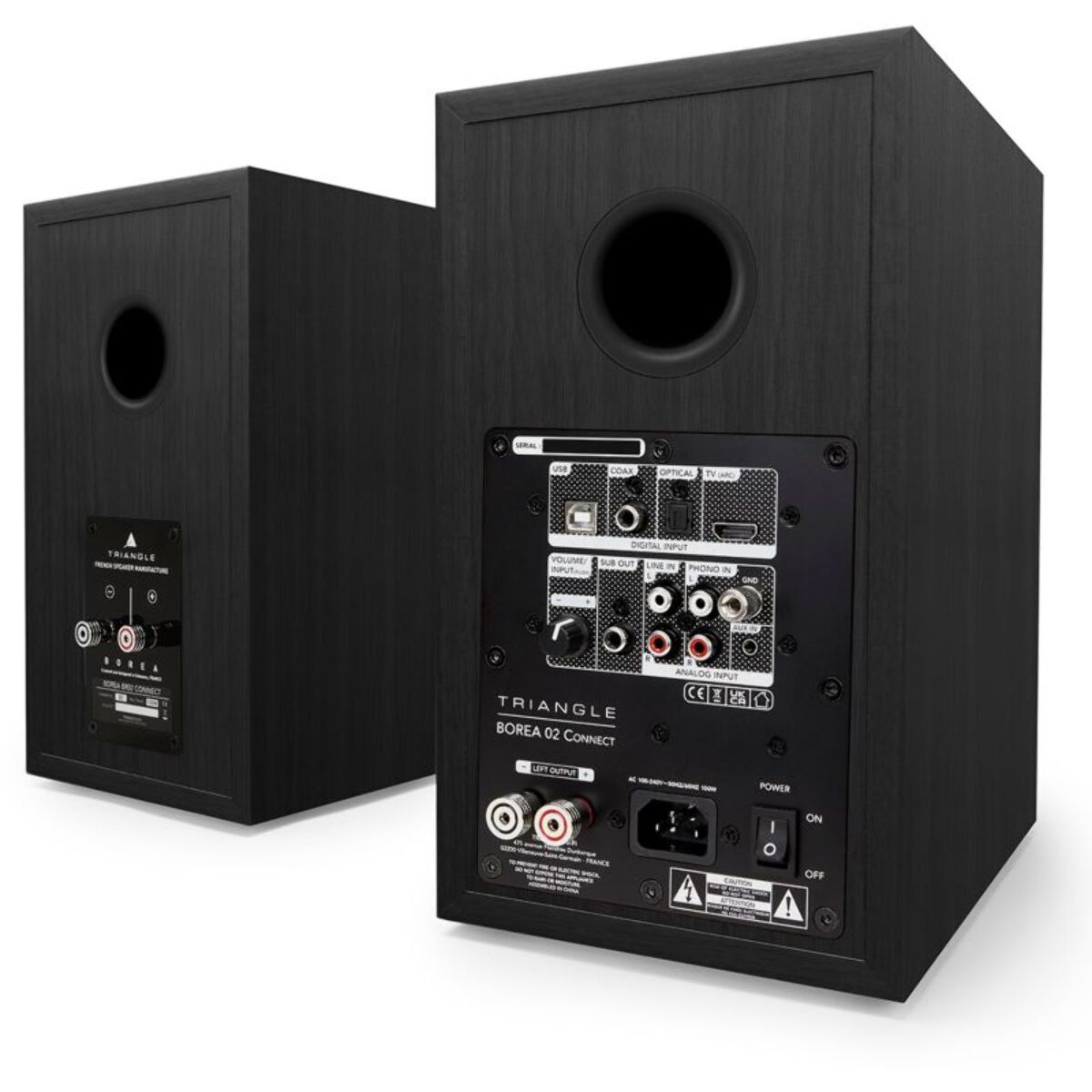 Enceinte bibliothèque active TRIANGLE BR02 Connect Noir