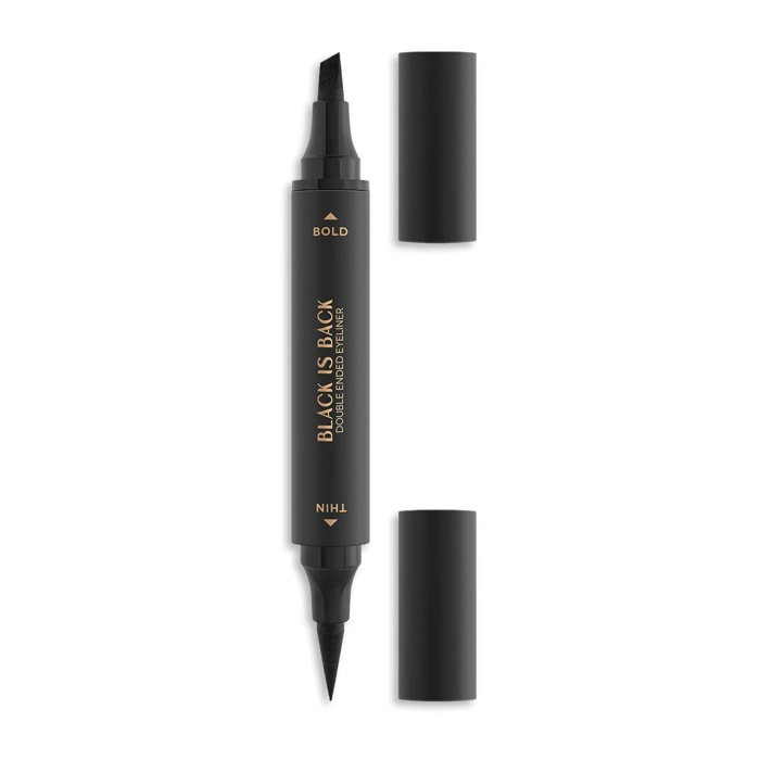 BLACK IS BACK – DOUBLE ENDED EYELINER Eyeliner nero a doppia punta in penna