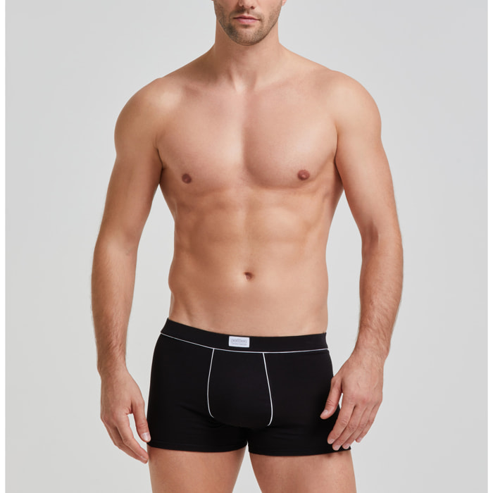 Boxer cotone con dettagli a contrasto