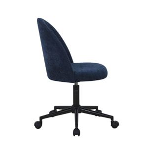 Chaise de bureau à roulettes tissu PHYL