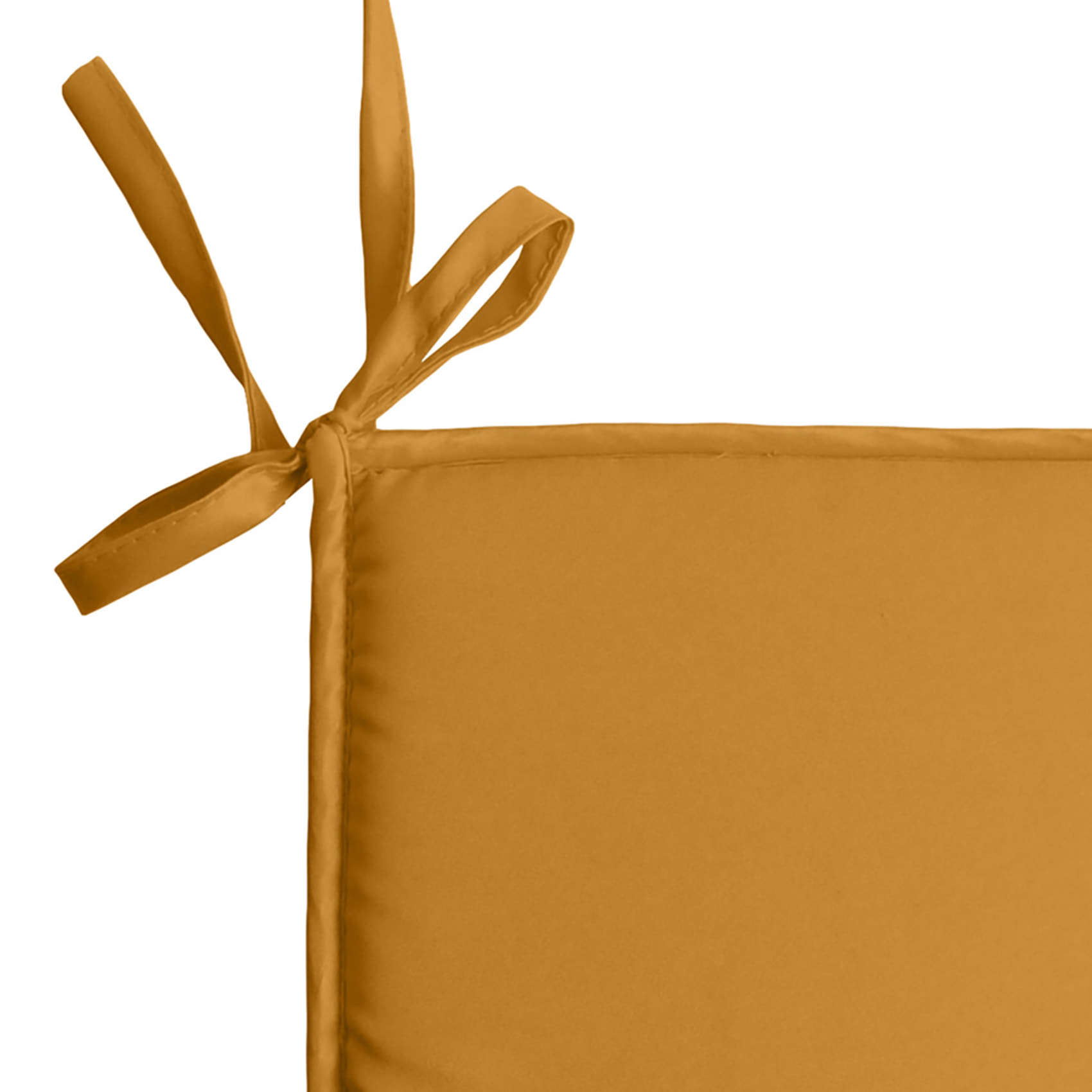 Galette de chaise unie aux multiples couleurs - Jaune Curry