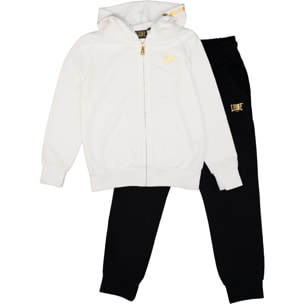 Tuta da bambino non felpata con zip e cappuccio Leone Gold