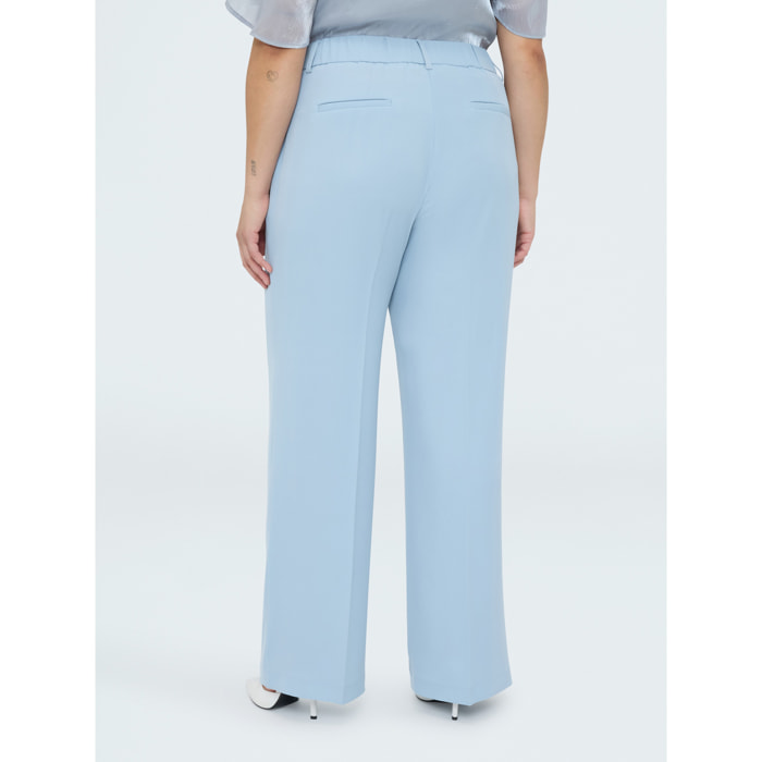 Fiorella Rubino - Pantaloni Wide Leg - Azzurro