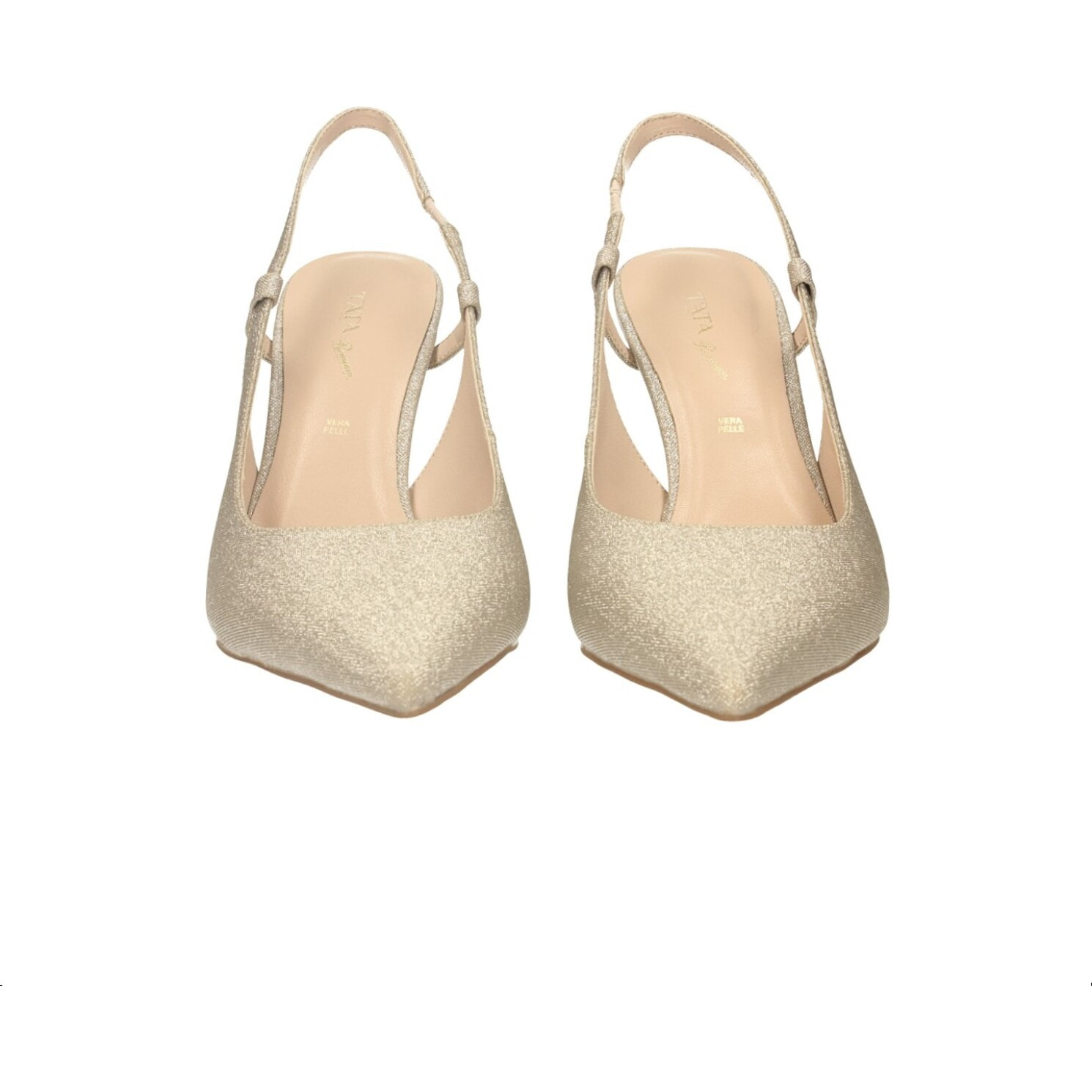 Décolleté sling back Donna Tata Italia Dorato