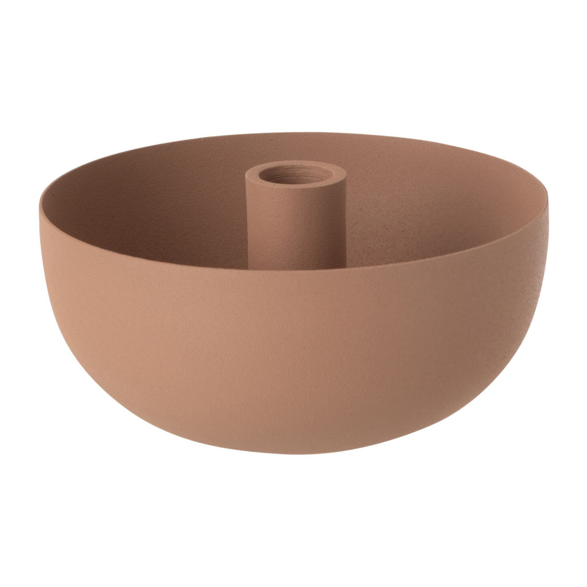 J-Line bougeoir Bol - acier - vieux rose - large
