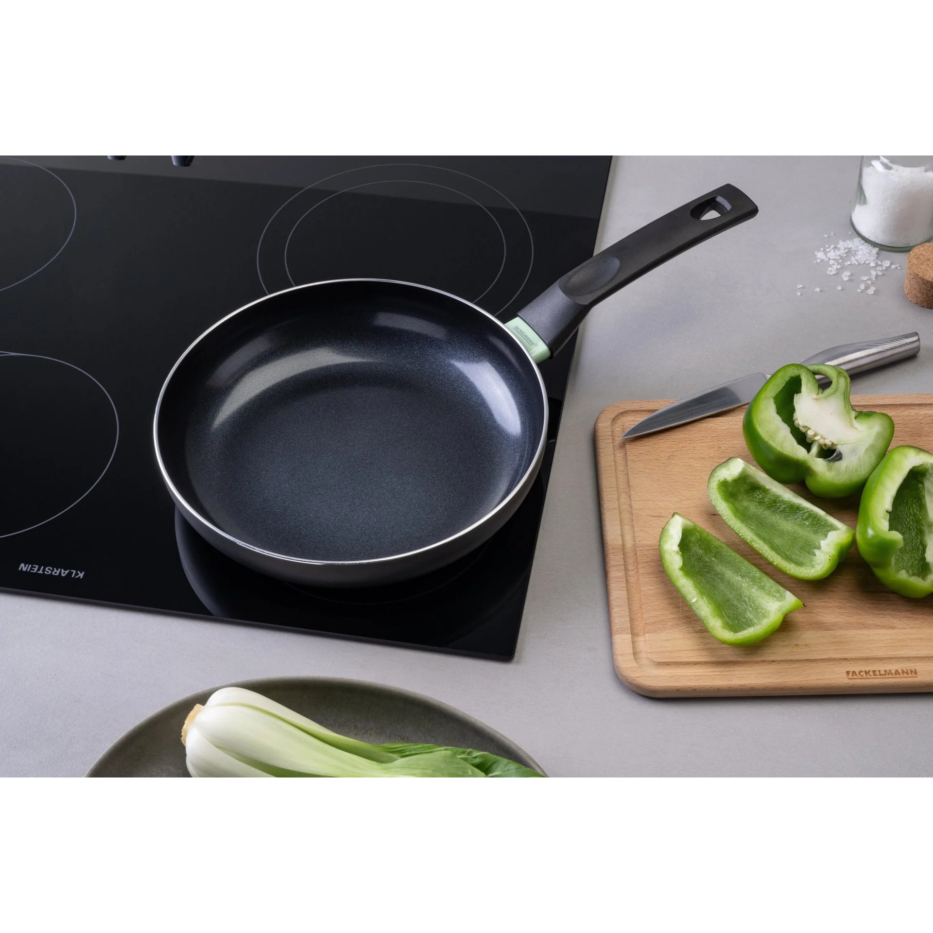 Poêle 24 cm aluminium revêtement céramique antiadhésif sans PFAS Fackelmann Brandao