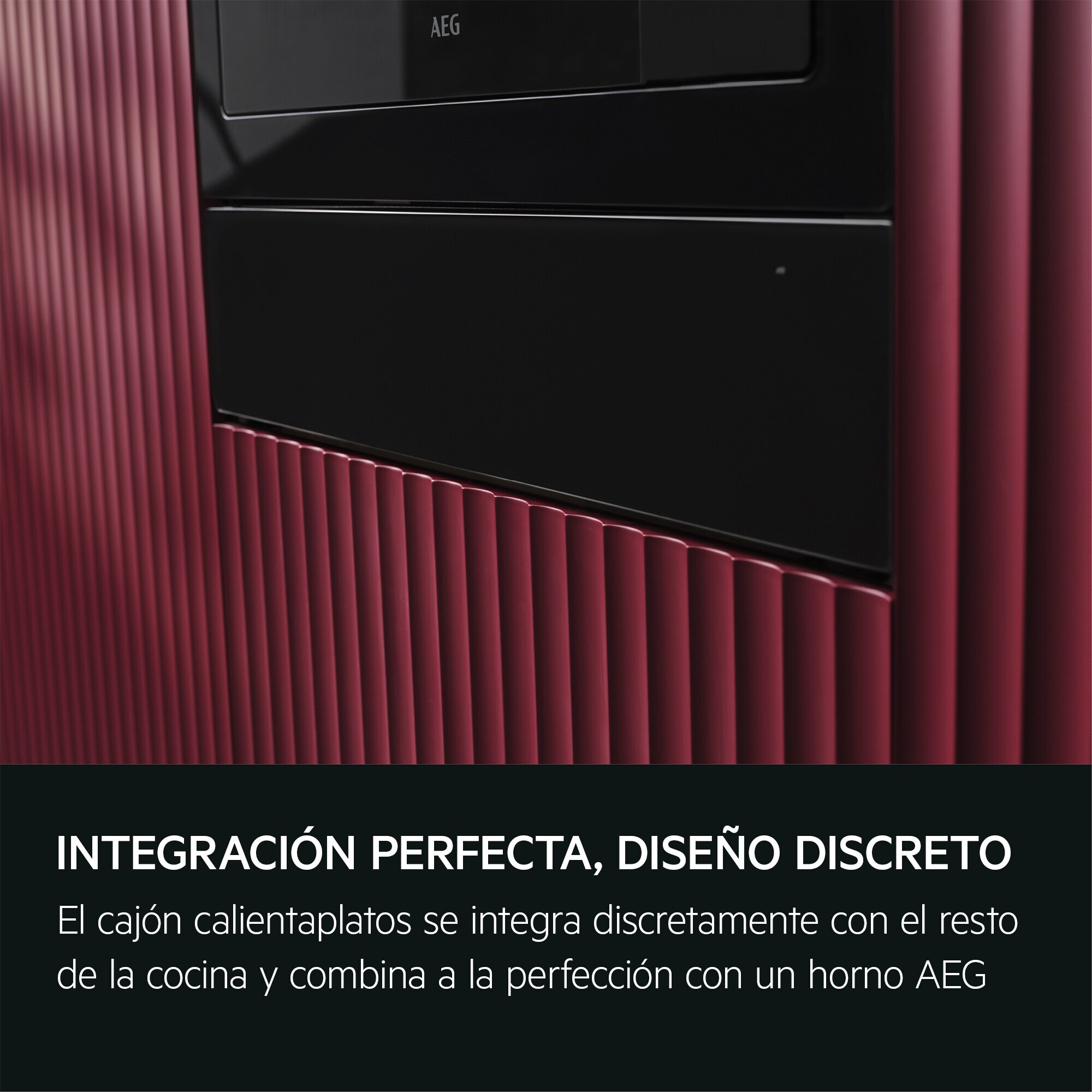 AEG Cajón calientaplatos de 141 mm Negro OD8K11B | Reacondicionado