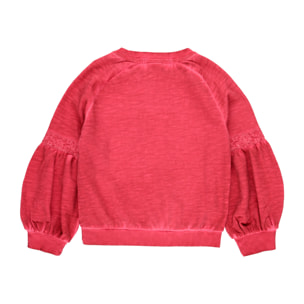 Sudadera felpa tintada de niña