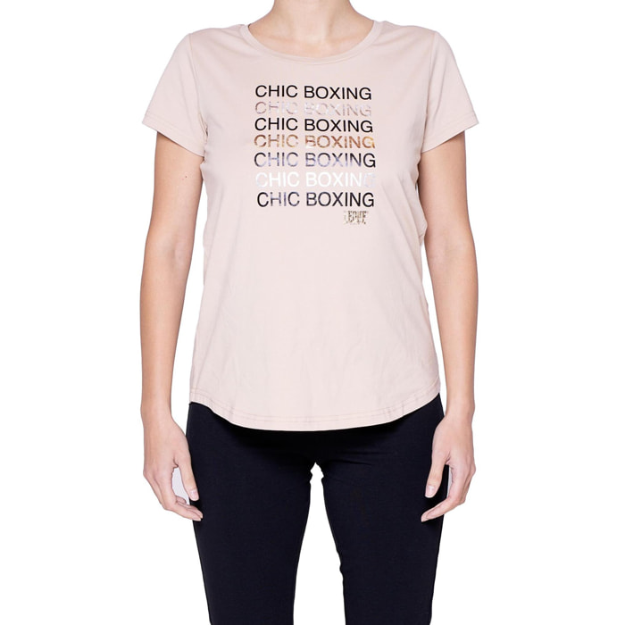 Camiseta de mujer Leone de manga corta Winter Chic Boxing