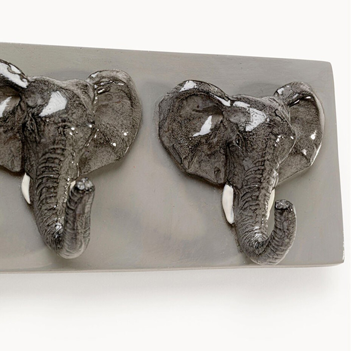 Portemanteau mural éléphants 50cm Kare Design