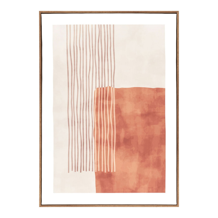 Stampa su tela Mina No.1 — beige e terracotta 50x70 cm