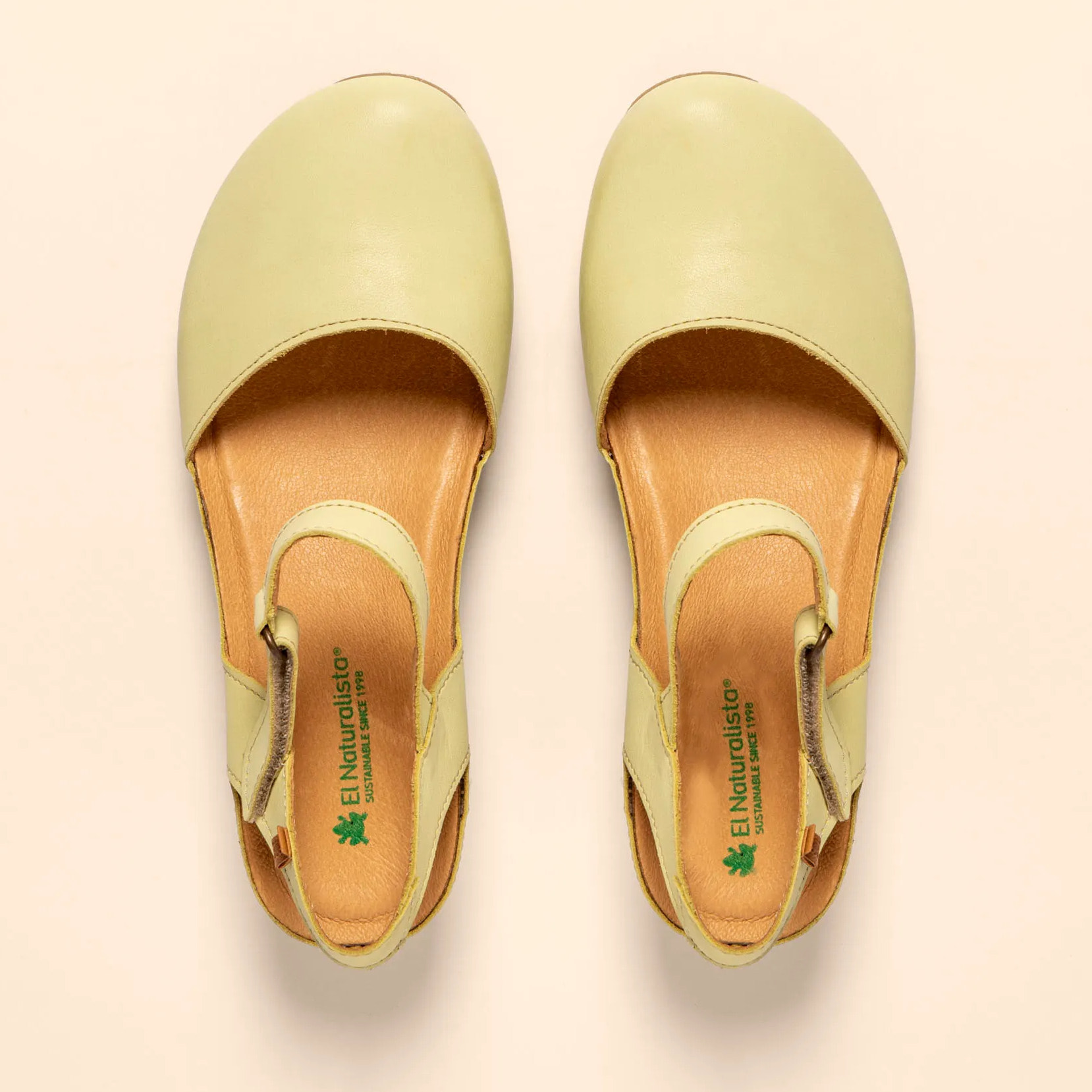 Sandalia de cuña N5850 SOFT NAPPA LIME / PICUAL color Lime