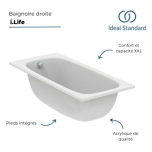 Baignoire droite 150 x 70 i.life