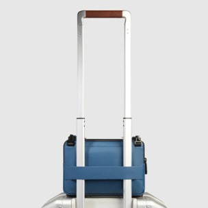 Piquadro Pochette porta iPad®mini in tessuto gommato resistente all'acqua con tracolla rimovibile