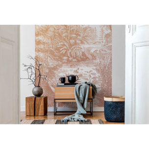 Papier peint panoramique Araucaria - Ocre Rose