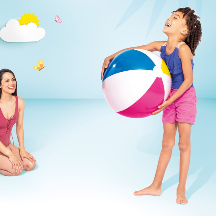 Intex Pallone Glossy, Colori Assortiti, 61 cm