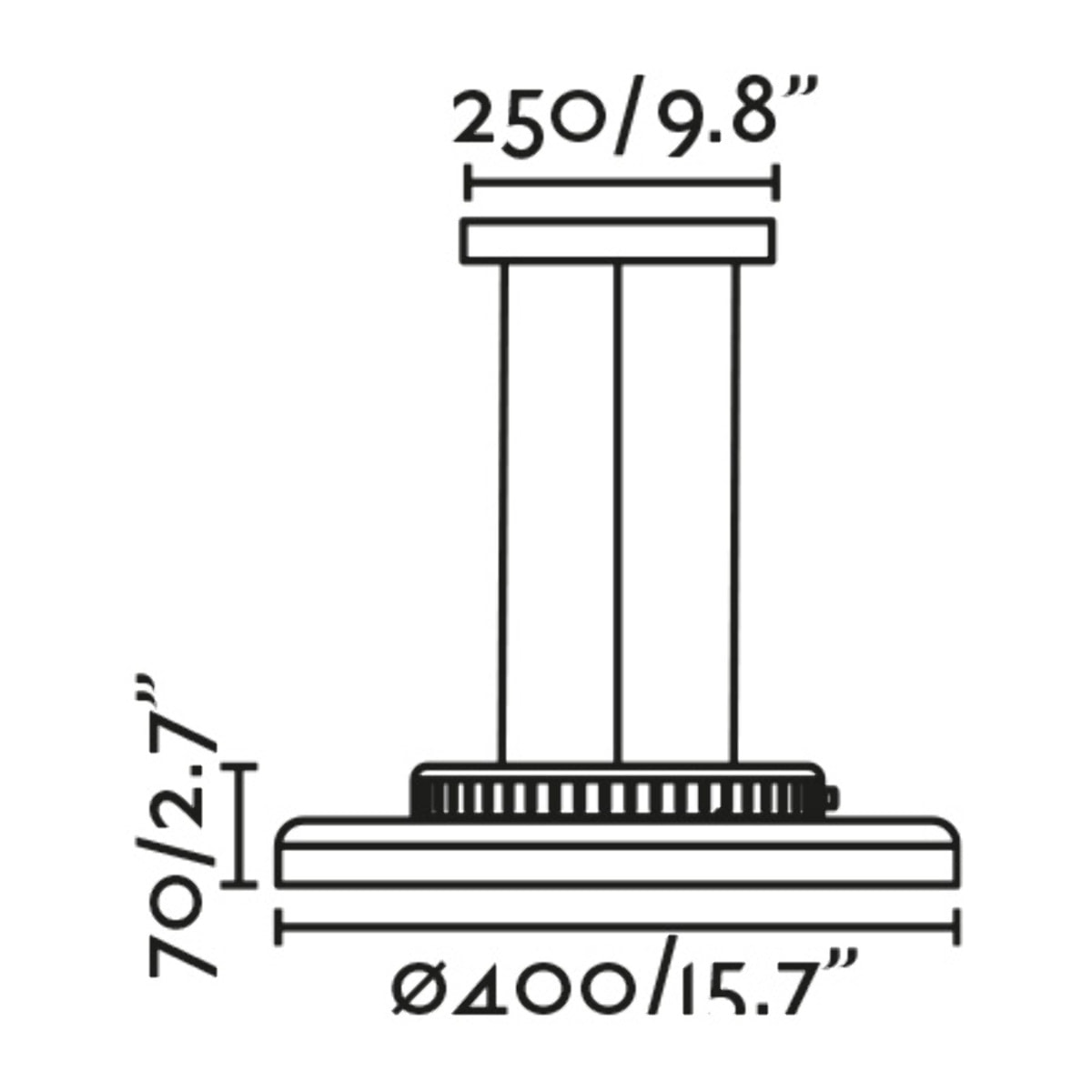 DOLME Colgante blanco