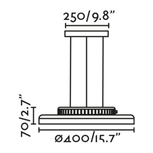DOLME Colgante blanco