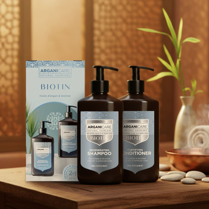 Biotine - Coffret Fortifiant Shampooing 400ml + Après-Shampooing 400ml