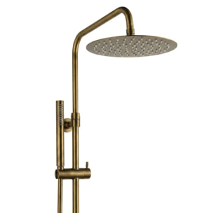 SAT DARK Colonne de douche avec Mitigeur Thermostatique, Or Brossé (SATDASSTKBZ)