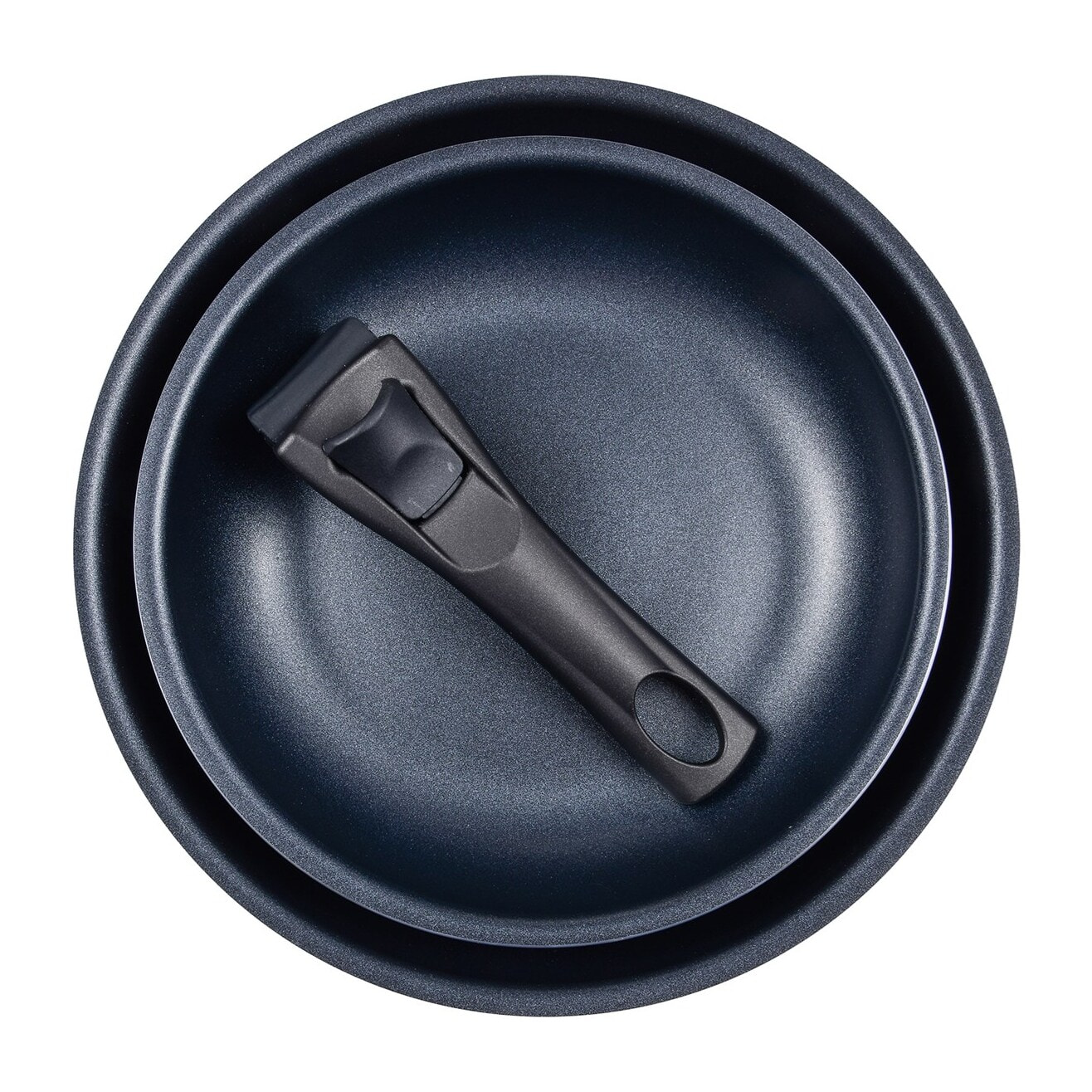 Set de 2 sartenes de ø24ø28cm en aluminio prensado black click&cook san ignacio