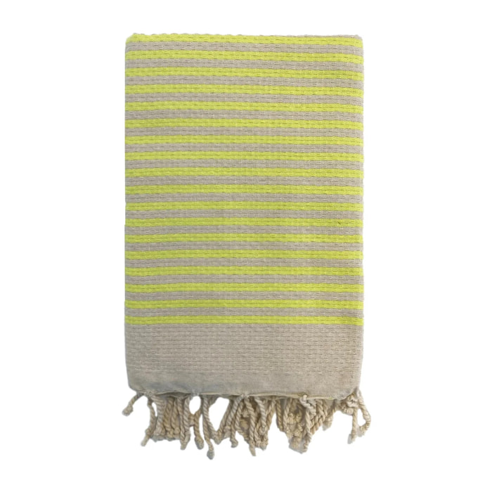 Fouta traditionnelle Yadara Vert 200x200 190g/m²