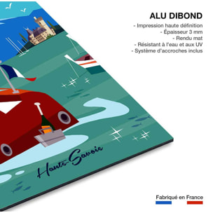 Tableau vedette du lac d' annecy Tableau alu Dibond