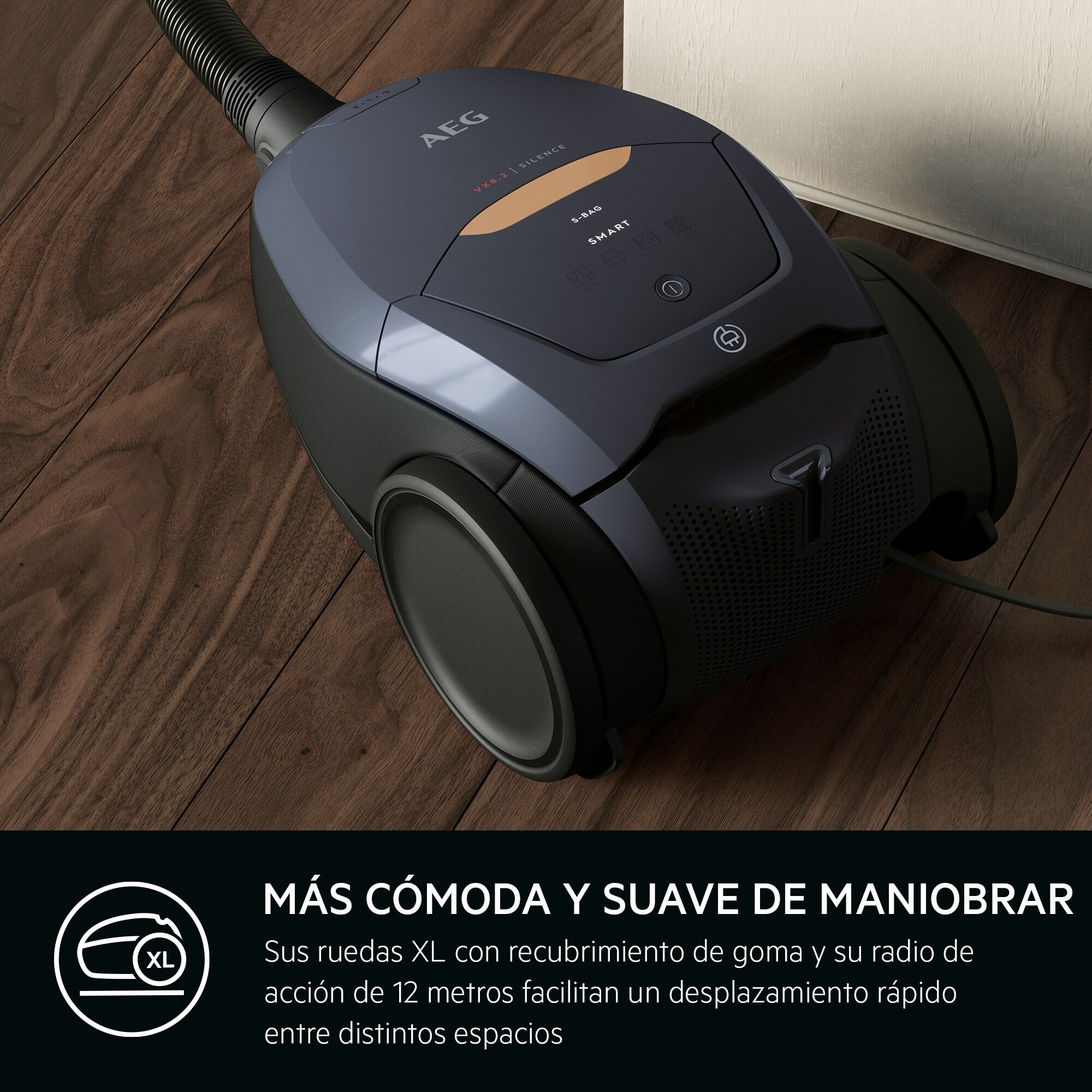 AEG Aspiradora con bolsa VX8 de 500 W y 57 dB(A) VX82-1-5DB | Reacondicionado