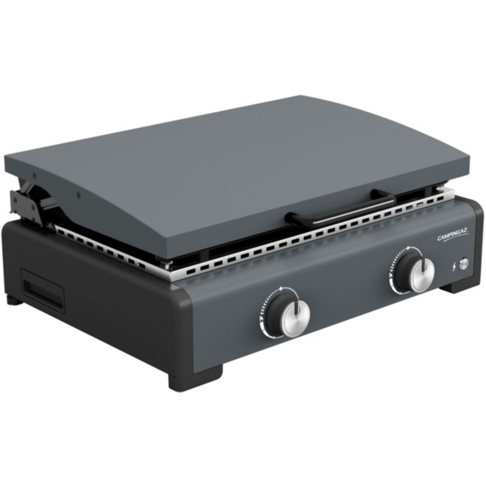 Plancha gaz CAMPINGAZ SIGMA 2 2210869 noir 2 brûleurs à poser, 58x36 cm