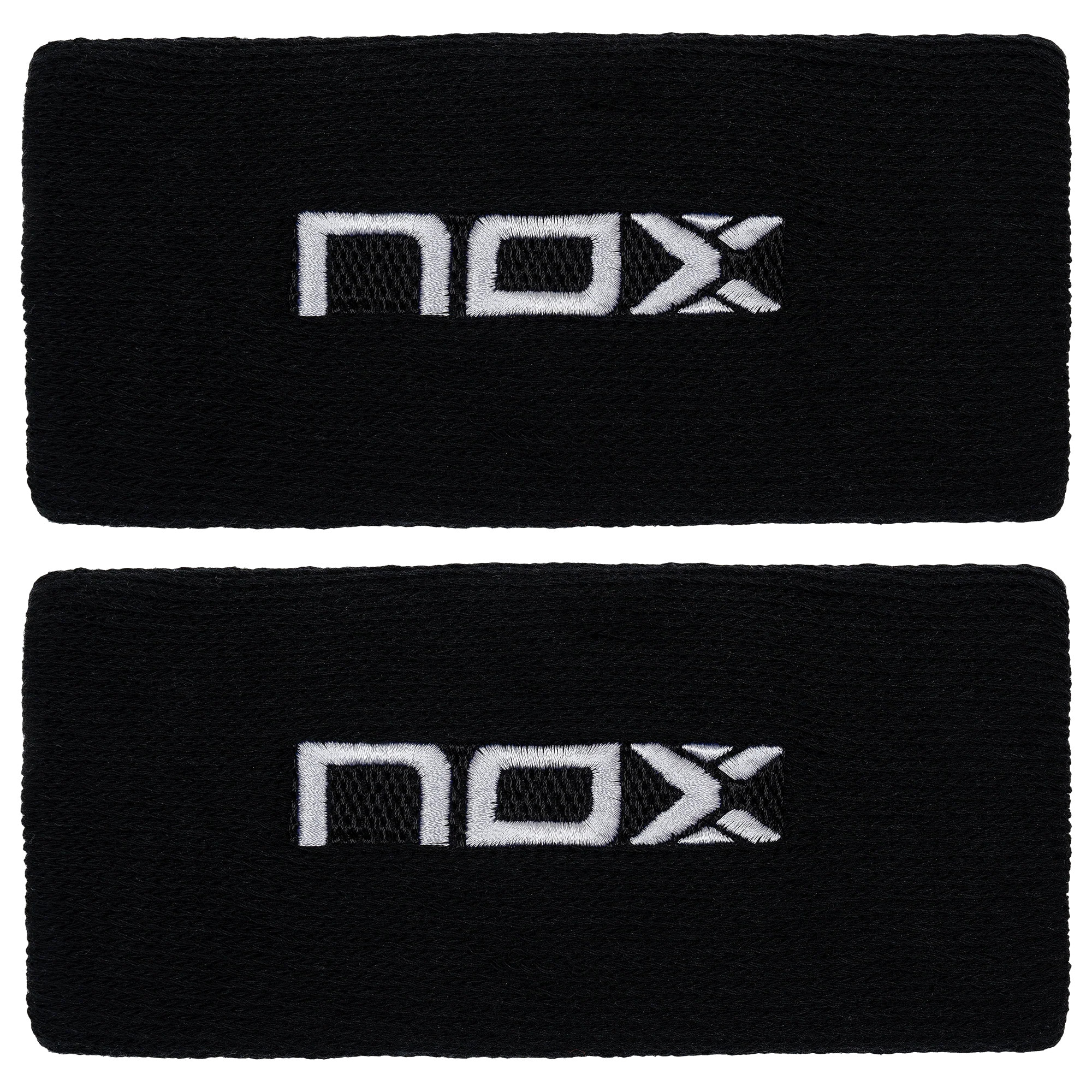 Muñequeras deportivas largas negro/blanco