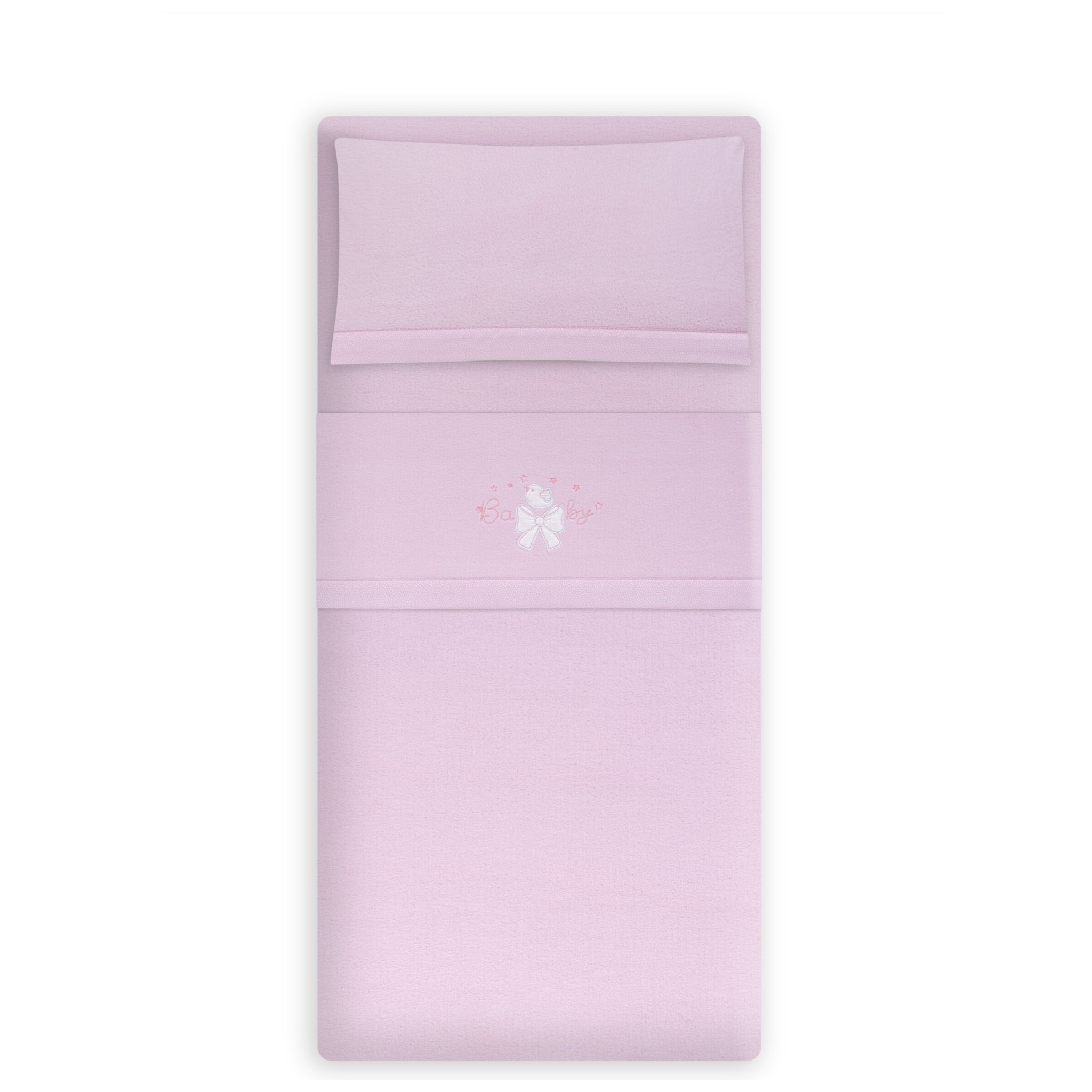 Triptico Cuna Coralina  Don Algodon Baby Lazo Rosa