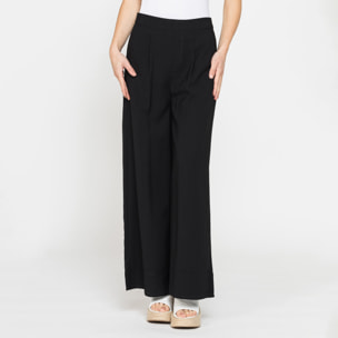 JEANS A PALAZZO IN MISTO VISCOSA. COMFORT FIT
