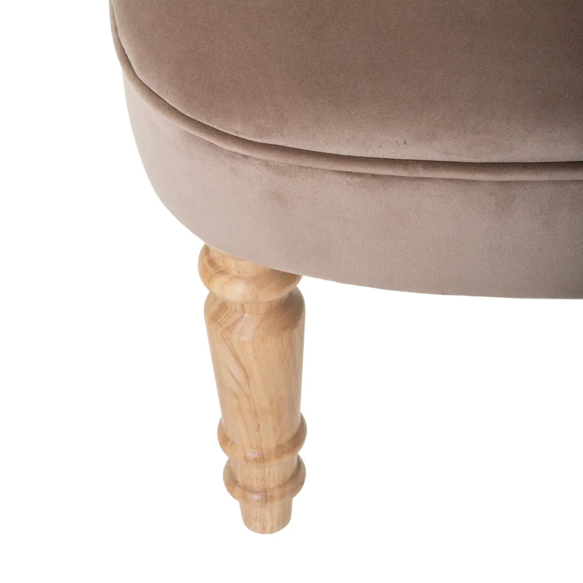 Fauteuil "Sixtine" taupe - velours