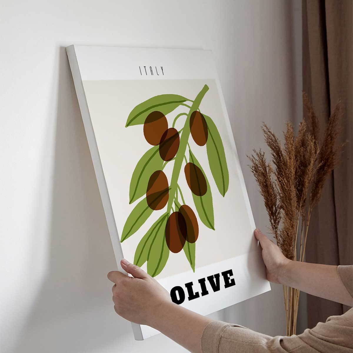 Tableau Olive d’Italie Toile imprimée