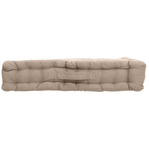 Coussin de sol uni en pur coton - Naturel