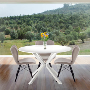 Tavolo rettangolare estendibile rovere naturale 140-190x90x77 cm - Harper