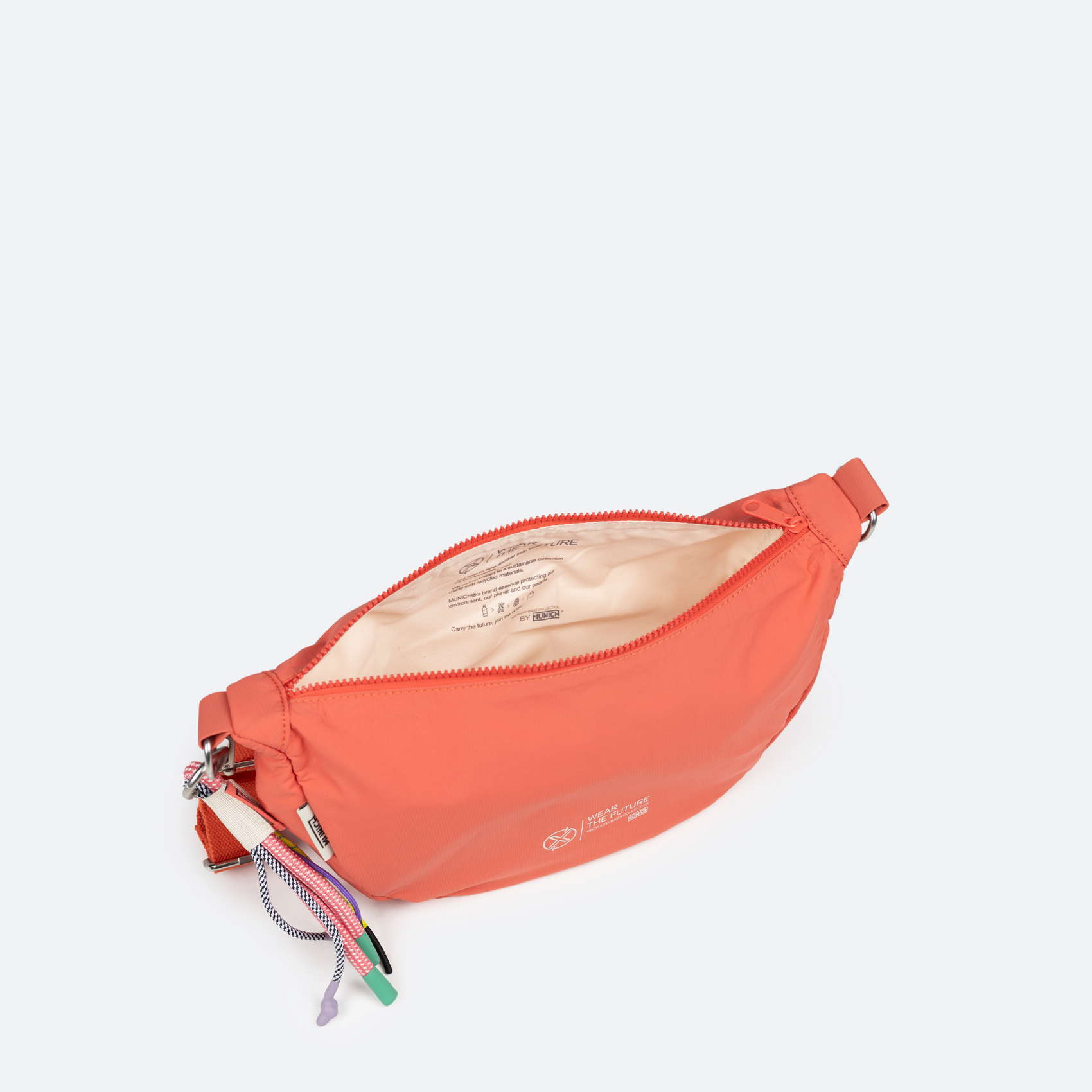 BOLSO DEEP RECYCLED CROSSBODY BAGUETTE C/CORAL