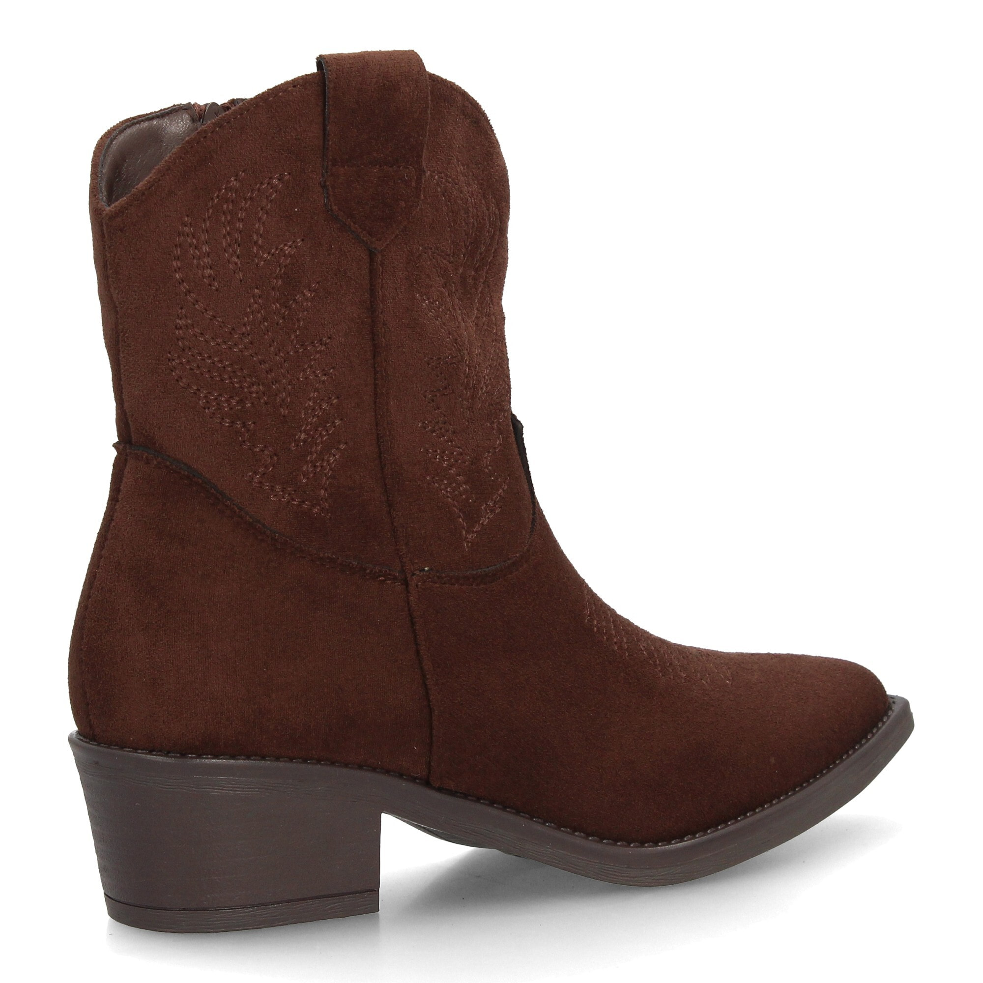 Botin campero casual con bordados.