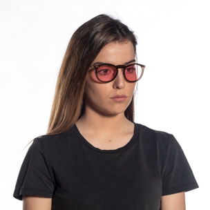 Gafas de sol OCEAN BERLIN - Marrón transparente / Rosa y patillas de metal dorado mate con patillas doradas