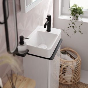 Mitigeur lavabo Tecturis S 80 Ecosmart+ Noir mat