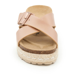 SANDALO CON ZEPPA BILLOWY ROSA