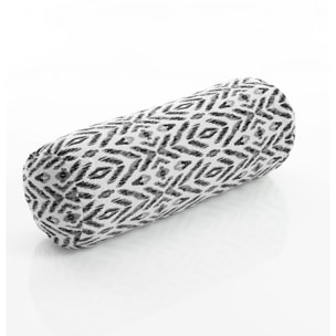 ORESTELUCHETTA Cuscino a rullo IKAT B&W